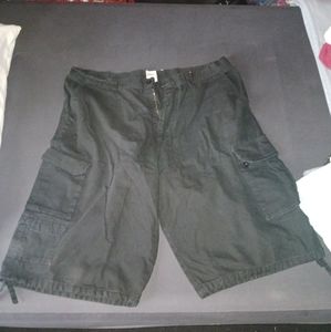Black cargo shorts